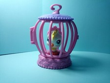Littlest Petshop LPS #59 Oiseau Bird  + Pink Cage Rose 