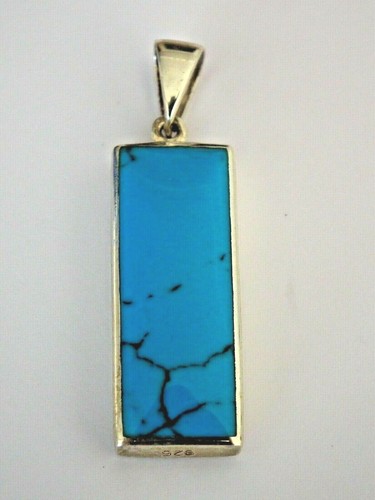 Pendentif turquoise argent - -,
