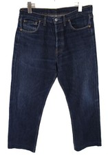 Jeans Levi's 501 Pour Hommes W36 L27 Effet Décoloré Coupe Droite Bouton