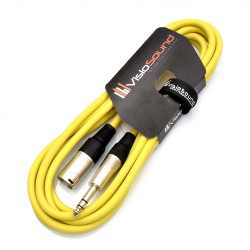 Câble xlr mâle jack trs - mâle,