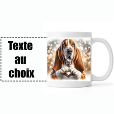 MUG PERSONNALISABLE CHIEN BASSET HOUND