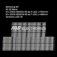 KIT 20 BARRES DE BANDE TV LED SAMSUNG 2013SVS55F BN96-25312A UE55F5000