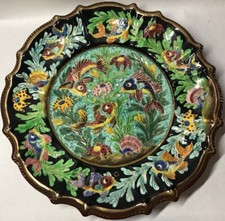 Rare grand plat vintage signé - vintage,