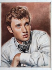 Portrait johnny hallyday - de,