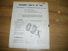 REVUE TECHNIQUE évolutions des CITROEN AMI 6 berline breaks et 2 cv AK > MAI 68