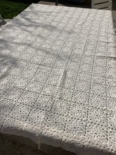 Nappe Coton Grège Crochetée