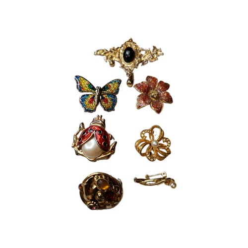 Lot broches fantaisie - de, 7