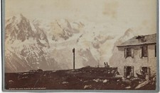 Originale photo 19ème - FRANCE- Plain Praz (Plan Praz ) et le Mont Blanc (74)