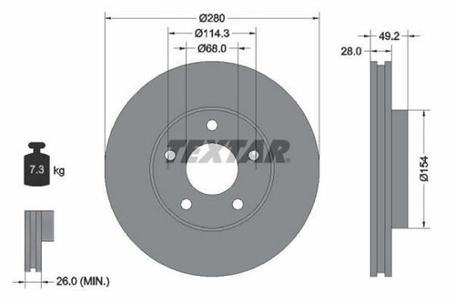 Disque frein nissan p - nissan,