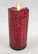 Lit Diamond Design 8" Candle