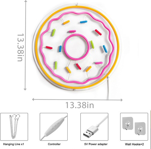 Enseigne néon led - enseigne, donut