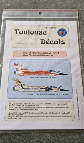 Mirage 72 decalque - mirage, 1/72