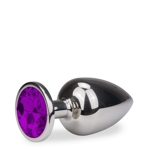 Plug métal bijou anal - , rosebud