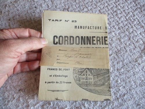 Ancien dépliant cordonnerie - dépliant,