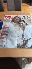 PARIS MATCH johnny hallyday et adeline plv bureau presse 80cm 60cm