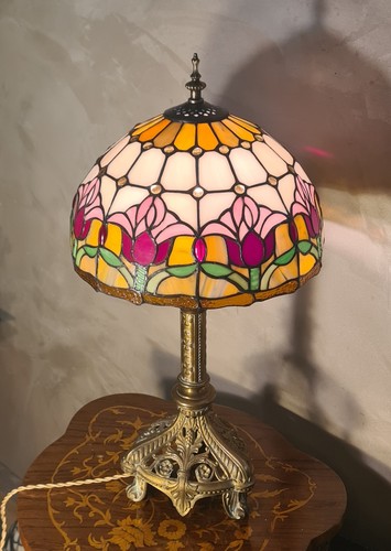 Lampe bronze art nouveau - bronze,