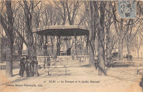 Cpa albi kiosque et - albi,