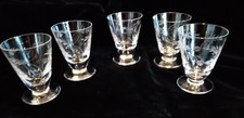 Cristallerie de Lorraine: 5 petits verres taillés
