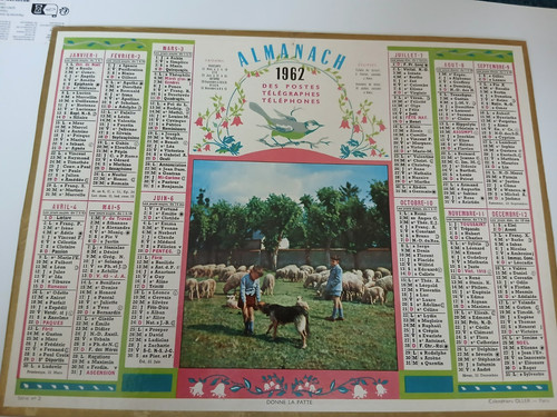 Calendrier almanachs poste - almanachs, la