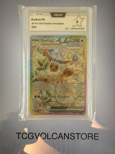 Carte gradée pokémon evoli - carte,