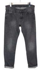 UNIQLO Jeans Homme W33/L34 Selvedge Skinny Zip Fly Denim Foncé Taille Mi