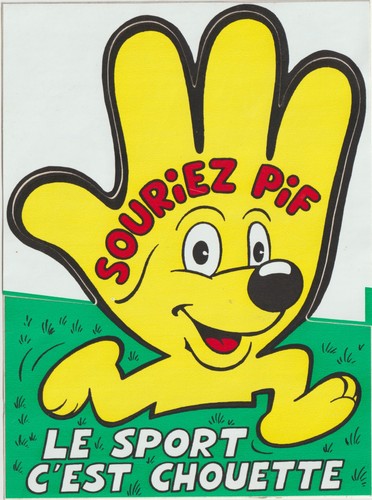 Autocollant souriez pif - t1-,