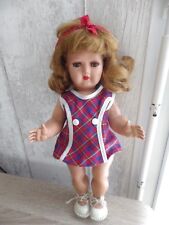 POUPEE ANCIENNE BRTE SGDG  DE BELLA MOULE BONOMI ROUSSE RHODOÏD CIRCA 1950