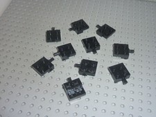 10 x LEGO Black Plate 2x2