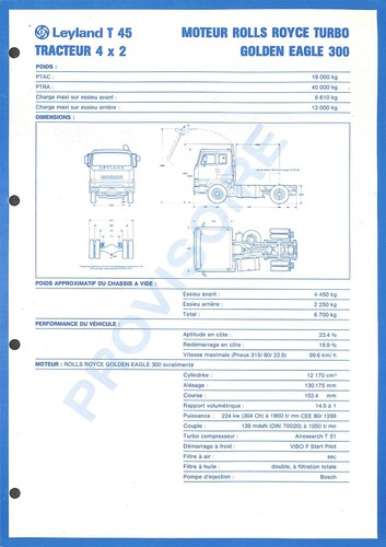 Leyland trucks tracteur 4x2 - trucks,