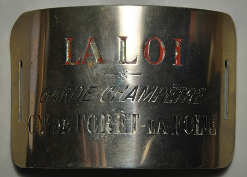 Plaque métier forêt - plaque,