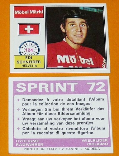 Panini sprint cyclisme 1972 - sprint,