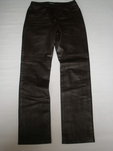 Dkny leather pants - pants, 4