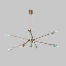 Lustre En Laiton Sputnik À