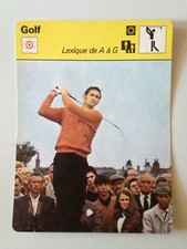CARTE EDITIONS RENCONTRE 1977 / GOLF - BOB CHARLES