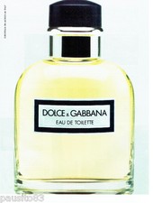 PUBLICITE ADVERTISING 096  2002   Eau de toilette  Dolce & Gabbana