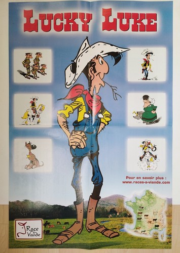 Affiche publicitaire lucky - affiche,