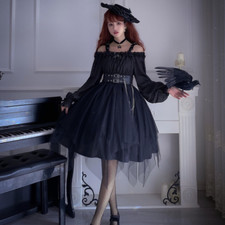 Robe lolita manches bouffantes - robe,