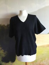 Pull manche courte UNIQLO noir taille M même L en très bon état.