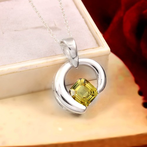 Jaune saphir pendentif 925 - saphir,