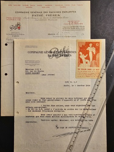 Lot documents sur pathe - de,
