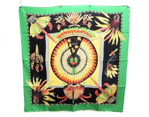 Hermes carre silk scarf - hermes,
