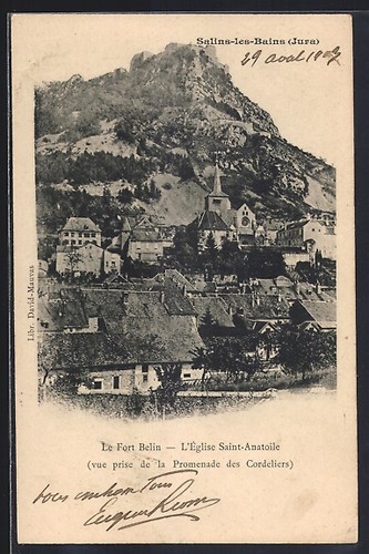 Cpa salins les - salins-les-bains, le