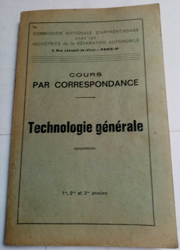 Technologie générale cours - technologie,