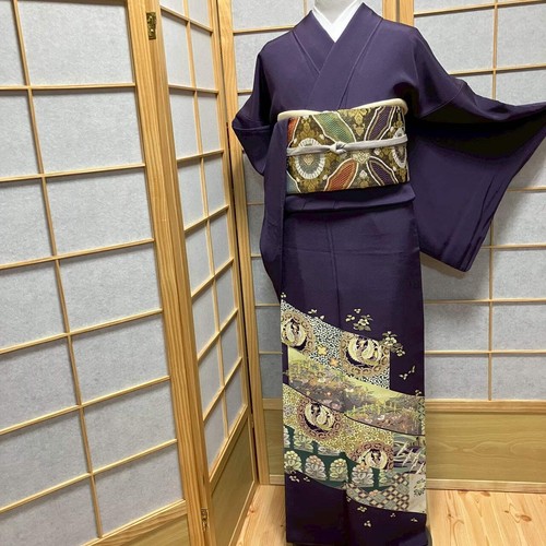 8113 kimono japonais - japonais, tomesode