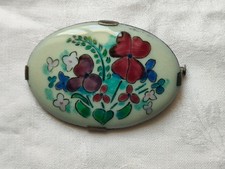 Bijou ancien : broche , émail