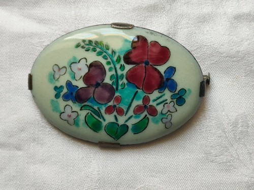 Bijou ancien broche - ,, émail