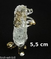 magnifique caniche en verre