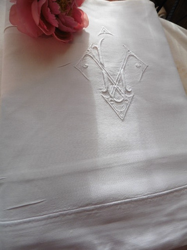 Ancien drap coton - drap,