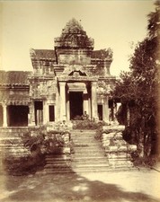 CAMBODGE Ca 1886 Temple d'Ang-Kor Wat  Ang Kor Vat Porte latérale