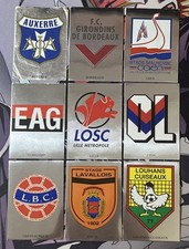 LOT DE 9 STICKERS ÉCUSSONS PANINI FOOT 97 1997 FRANCE FOOTBALL